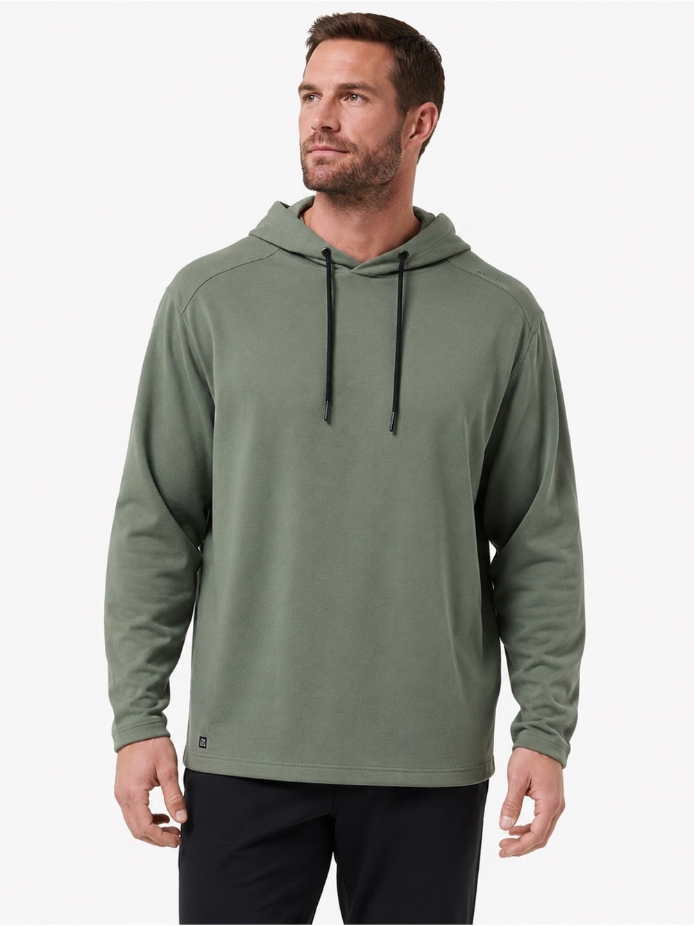 01.ALGO Performance Quick Dry Hoodie Green Athletic Long Sleeve Pullover 📐 3XL